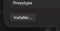 Installer-knapp i Systeminnstillinger